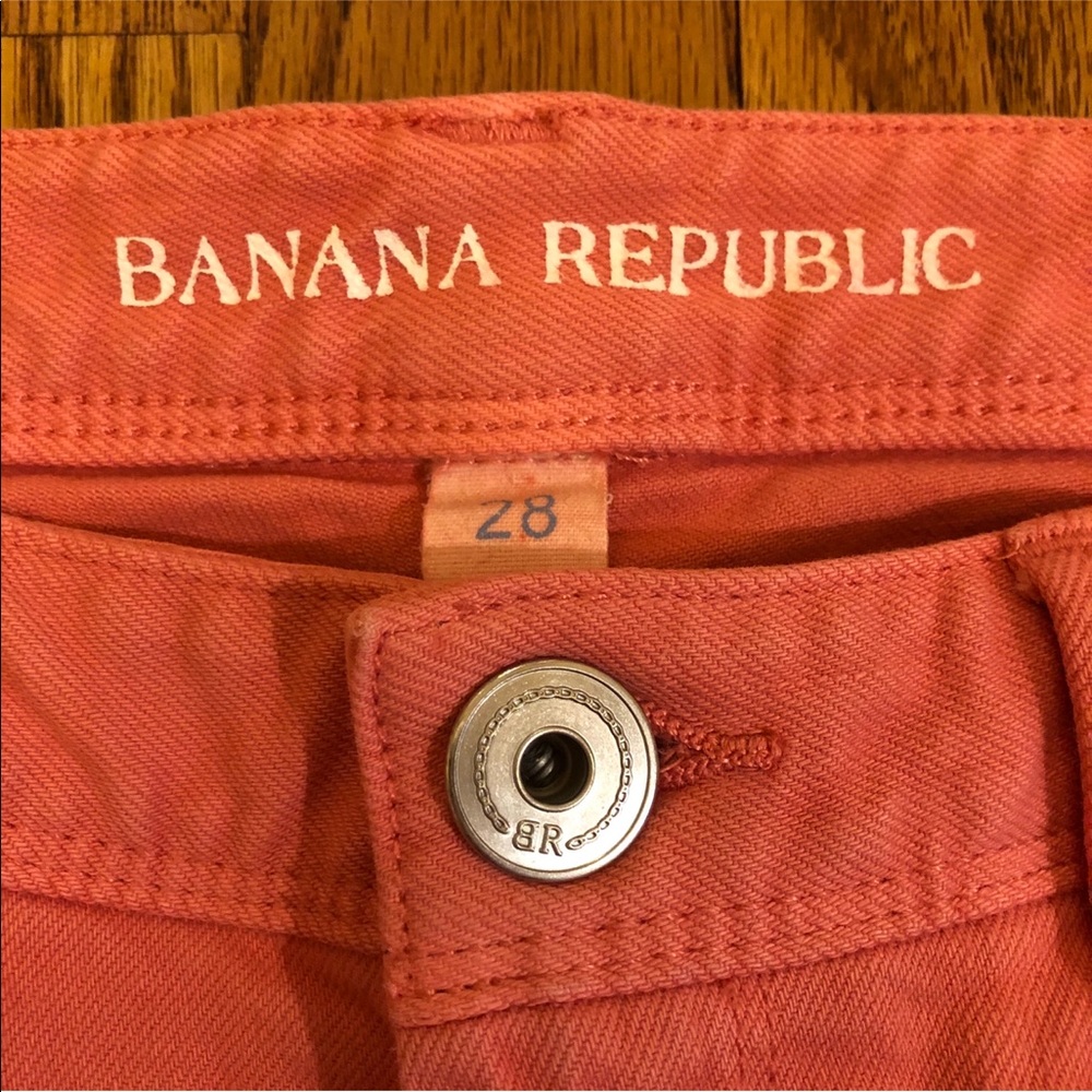 Banana Republic Sun Glow Orange Skinny Ankle Jeans - Picture 7 of 8